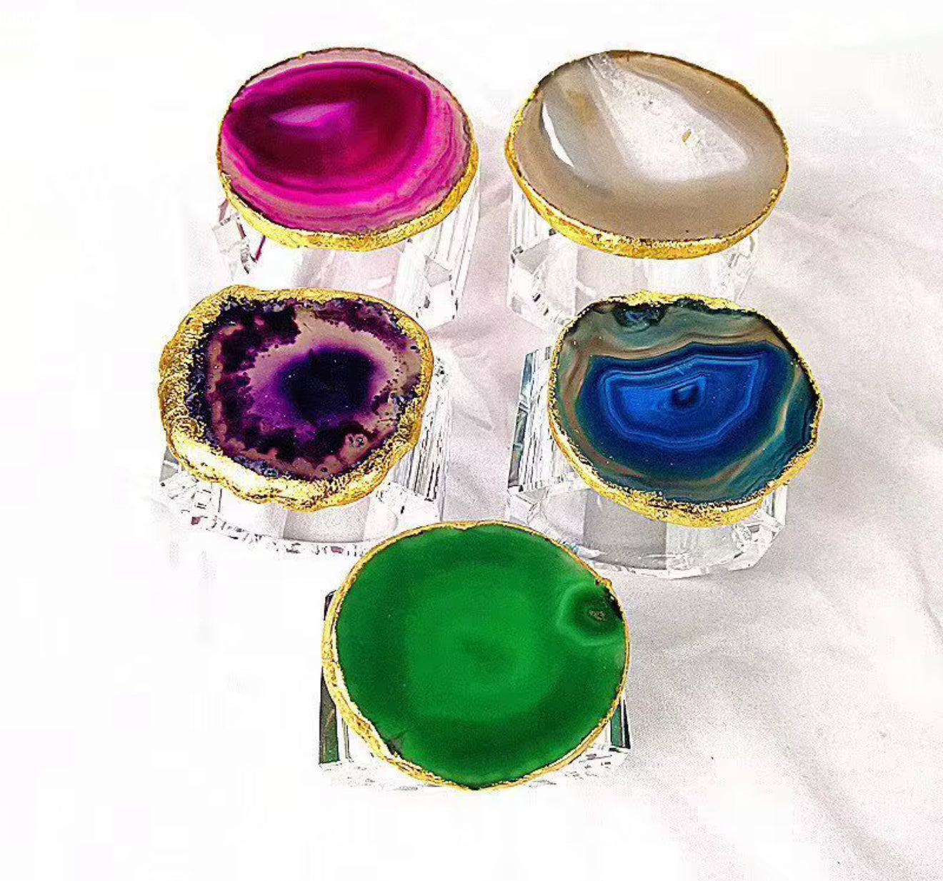 Guilded Quartz Napkin Ring