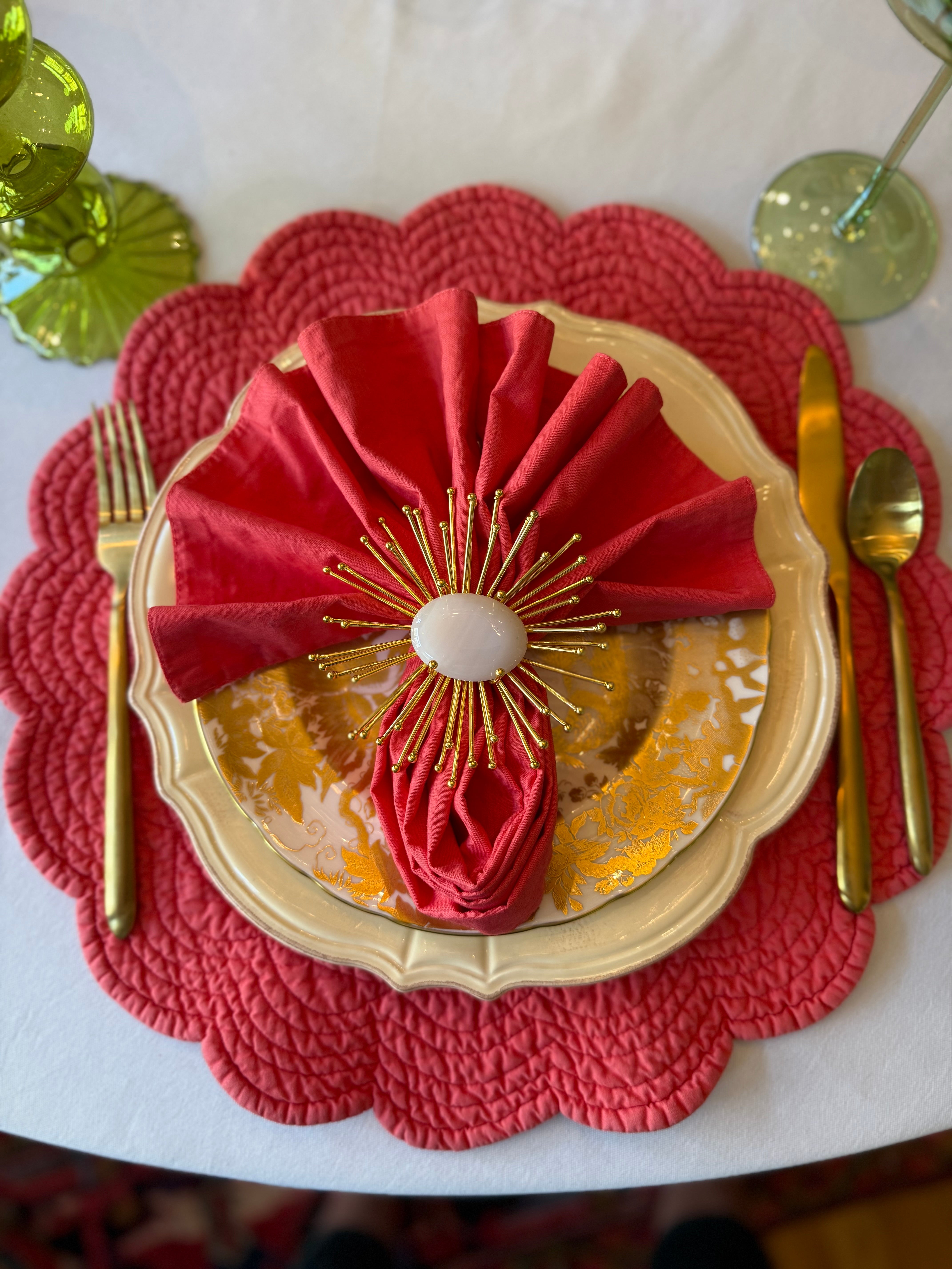 Sunburst Napkin Rings ( set of 4 )