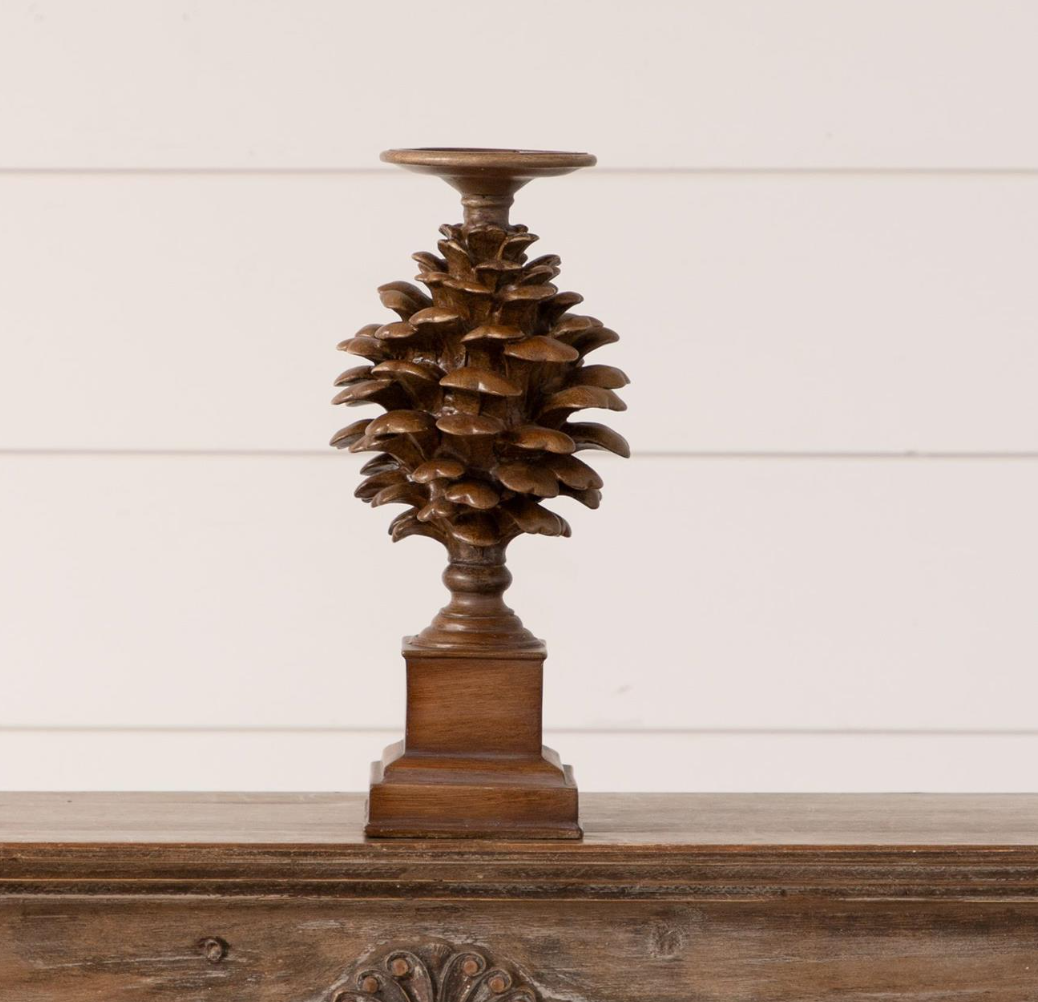 Forest Pinecone Candle Holder