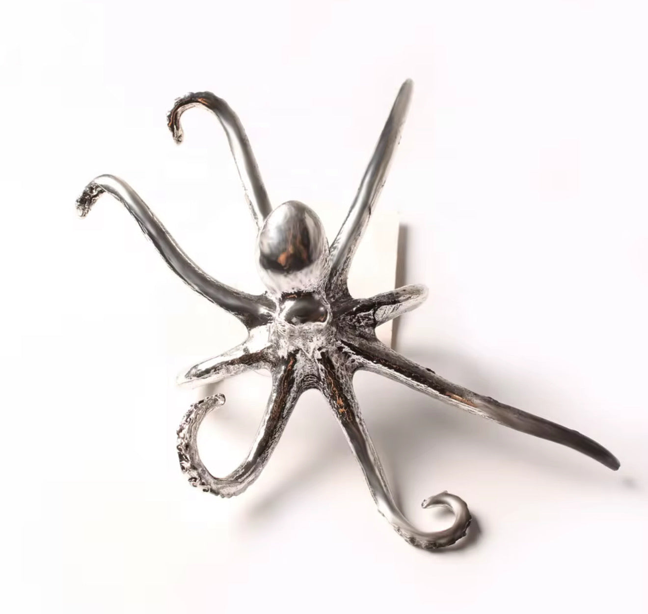 Oracle of The Sea - Pewter Octopus Napkin Rings (Set of 4)