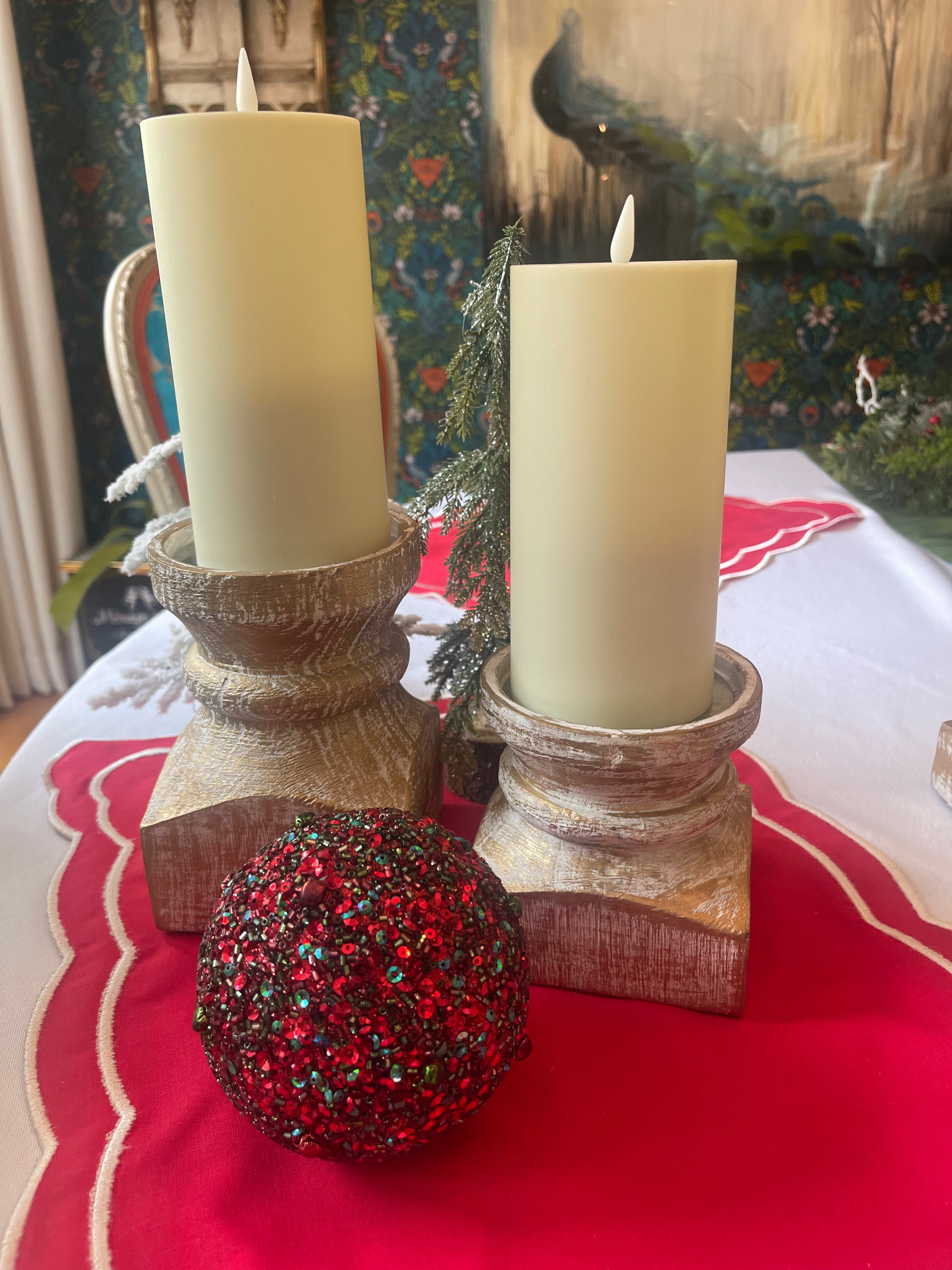 FIA Wick LED Wax Candle - Cream