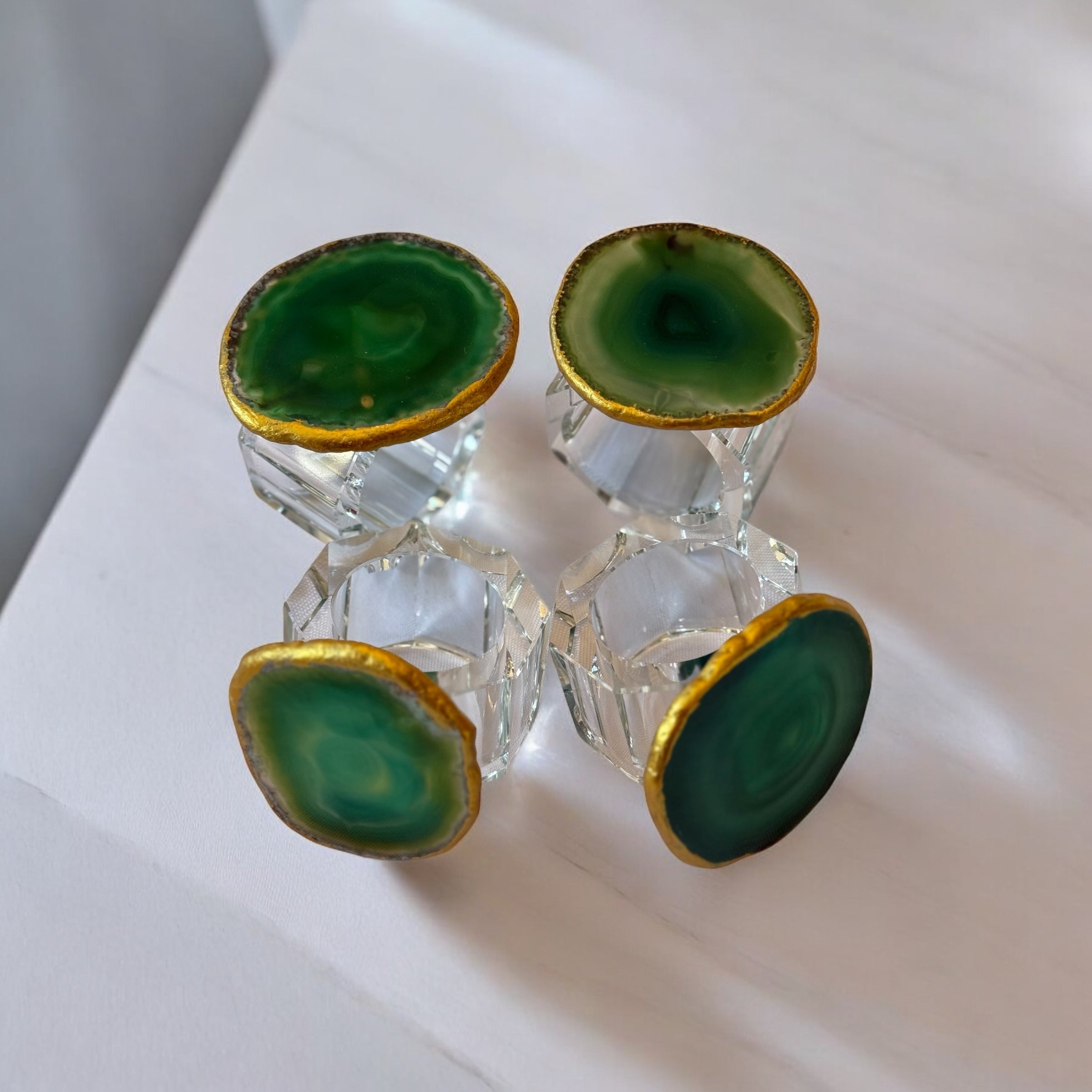 Guilded Quartz Napkin Ring