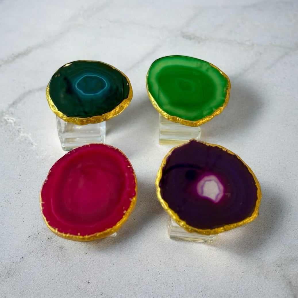 Guilded Quartz Napkin Ring