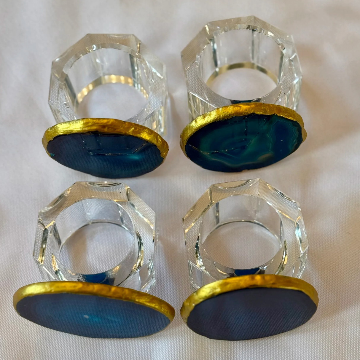 Guilded Quartz Napkin Ring