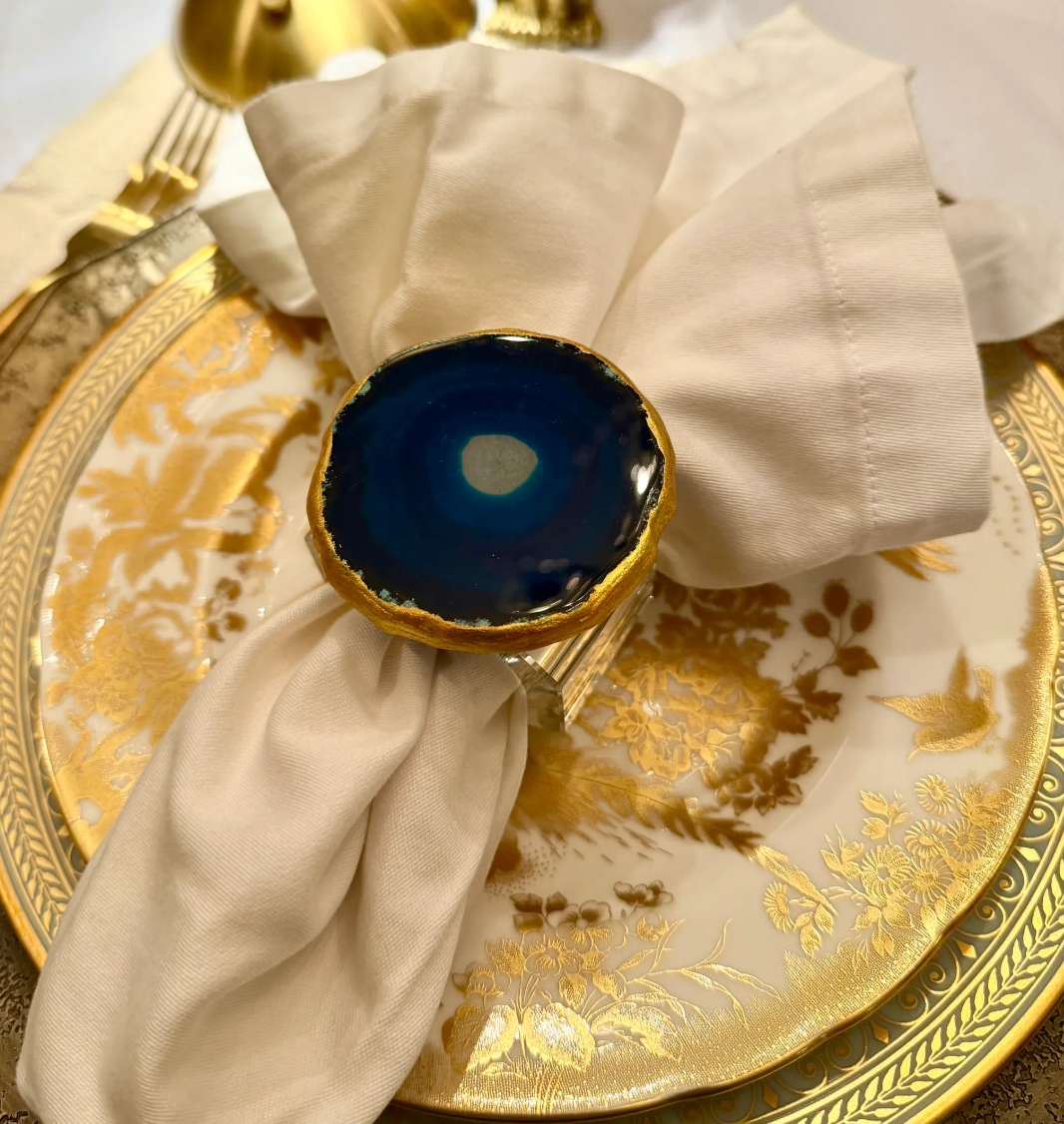 Guilded Quartz Napkin Ring