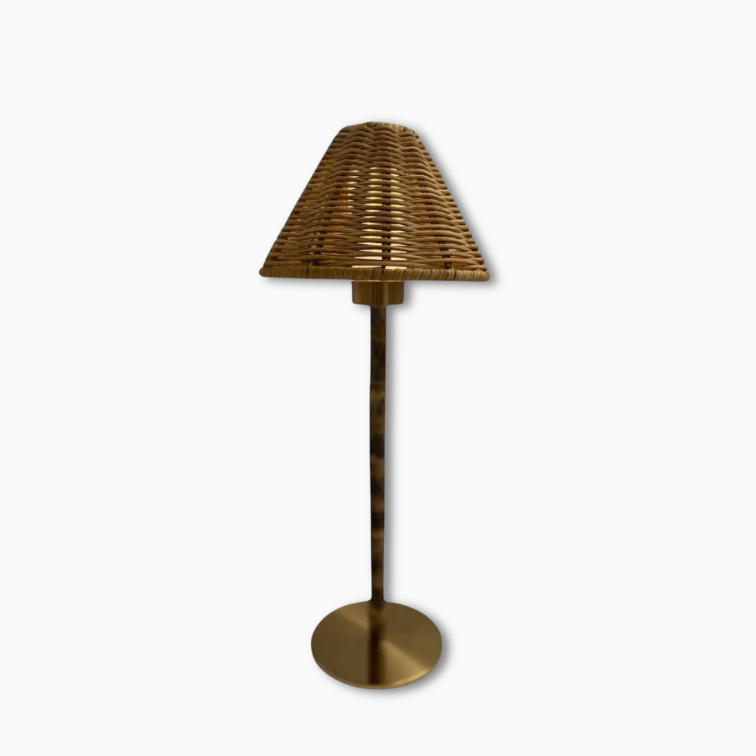 Bamboo & Rattan Rechargeable Lamp